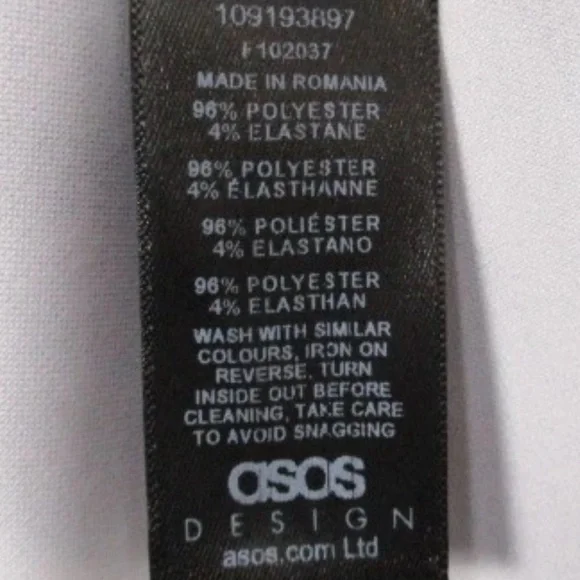 ASOS Design- Women Animal Printed Curve Twist Mini Dress, Purple Combo Size 22 - Picture 8 of 8